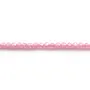 Oxyde de zirconium rose rond facette 2mm x 40cm