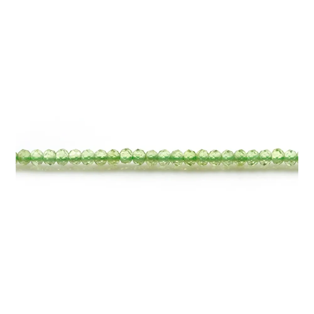 Péridot rondelle facette 1.9x2mm x 30pcs