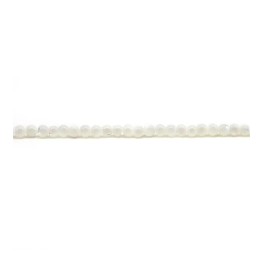 White mother-of-pearl beads  2.5mm x 40cm 