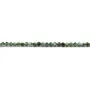 Seraphinite de couleur verte, de forme ronde facette, 2mm x 39cm