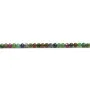 Rubis zoisite du Brésil, de forme ronde facetté, 2mm x 39cm