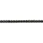 Spinelle noir ronde plate facette 2mm x 40cm