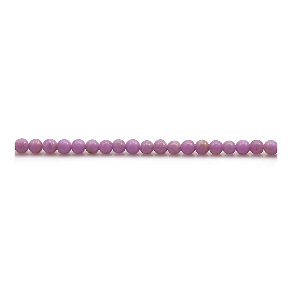 Phosphosiderite violet clair, de forme ronde, 2.5mm x 39cm