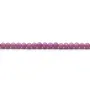 Kunzite de couleur violette, de forme ronde, 3mm x 38cm