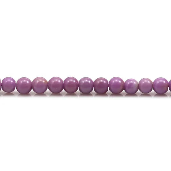 Phosphosiderite light purple, in round shape, 4mm x 40cm