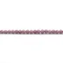 Phosphosiderite violet clair, de forme ronde facetté, 3mm x 39cm