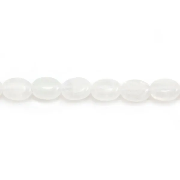 Pierre de lune, de forme oval, 6x8mm x 39cm