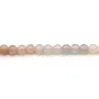 Pierre de lune multicolore ronde 4mm x 40cm