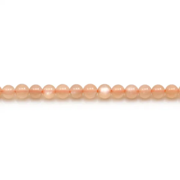 Pedra lua redonda 4mm A x 40cm