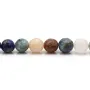 Tiger's eye & bull's eye & falcon's eye mixed faceted rondelle 4x5mm x 40cm
