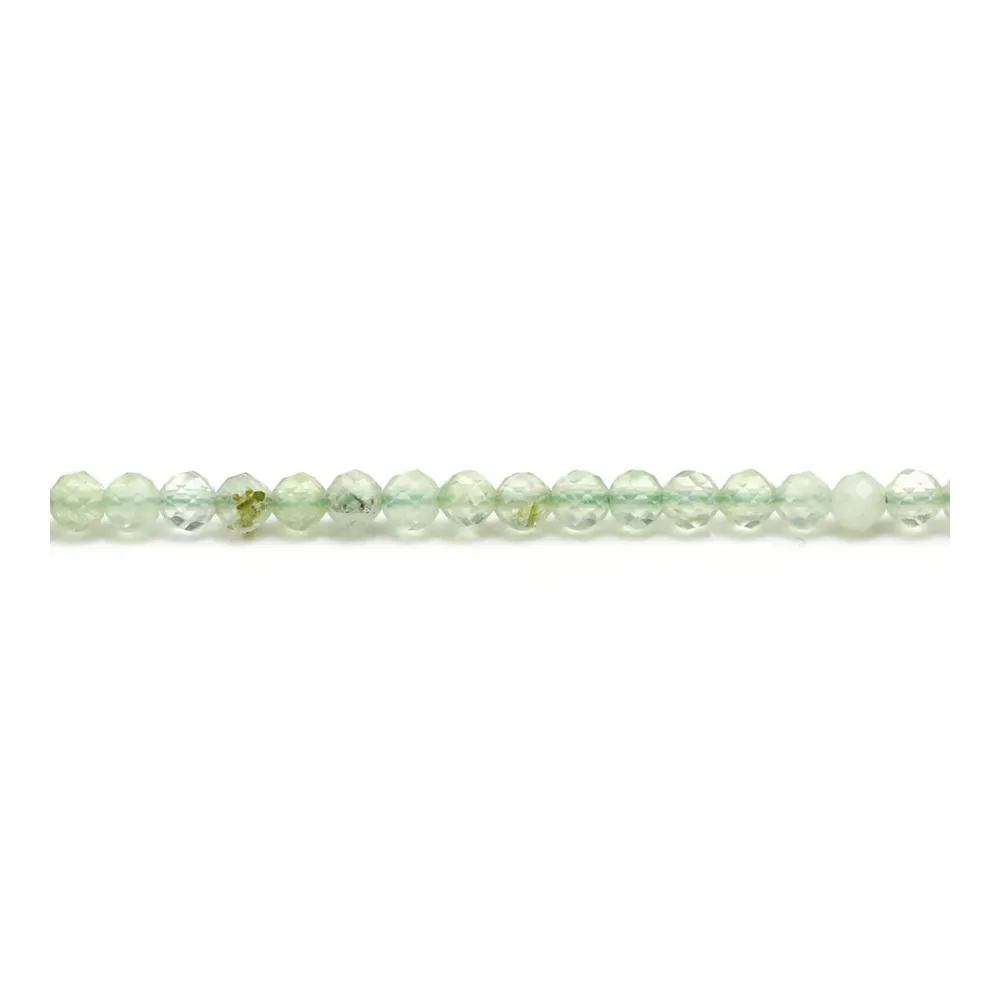 Préhnite ronde facette 3mm x 40cm