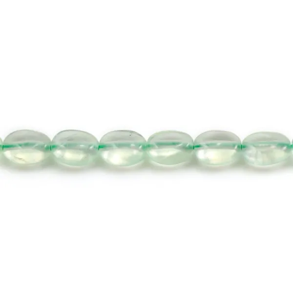 Prehnite de forme ovale 6x8mm x 40cm
