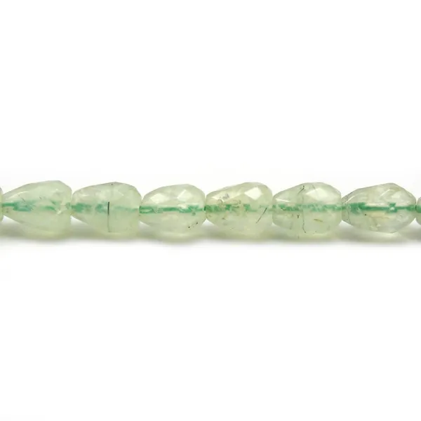 Prehnite faceted rondelle 4x2.5mm x 40cm