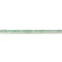 Prehnite rondelle boulier facette 1.3x2mm sur fil 39cm