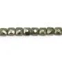 Pyrite, in the shape of a faceted roundel, 1.5 * 2mm x 39cm