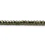 Pyrite, en forme de rondelle facetté, 2x3mm x 20pcs