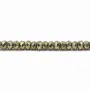 Pyrite rondelle facette 2.5x4mm x 10pcs