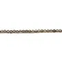 Quartz fumé, de forme ronde plate facetté, 2.5mm x 20pcs