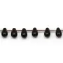 Quartz fumé, en forme de goutte, mesurant 6x9mm x 4pcs