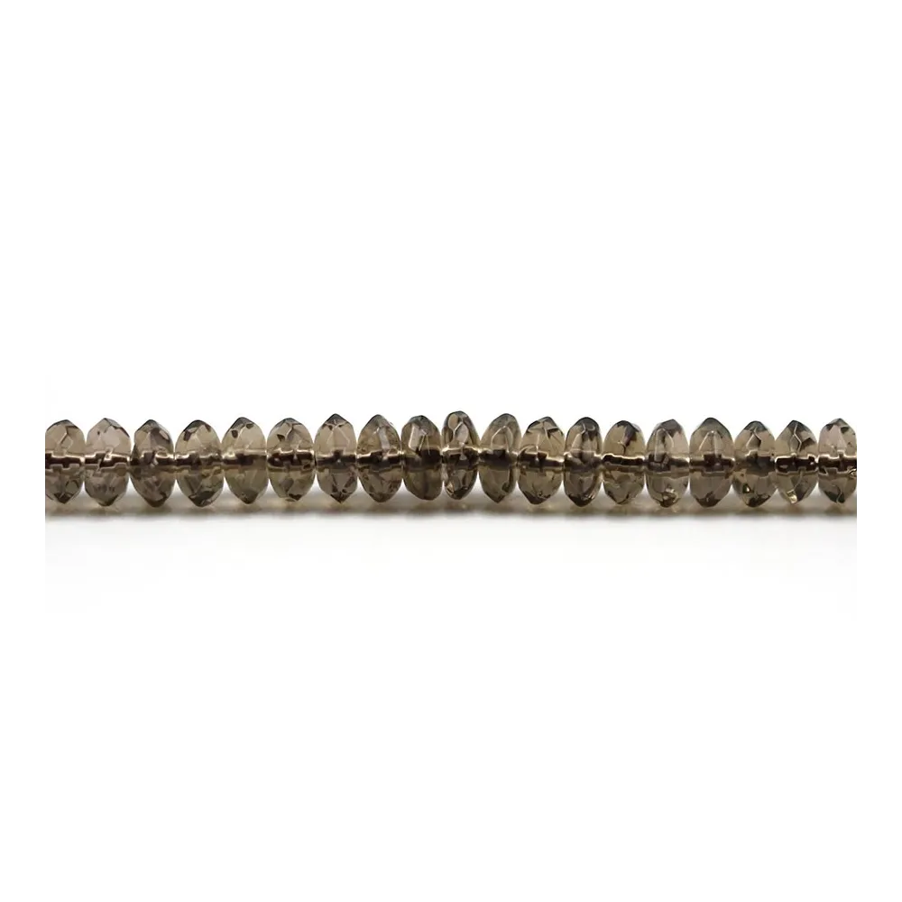 Quartz Fumé Rondelle Facette 3x5mm x 40 cm 