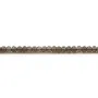 Quartz fumé en forme de rondelle facette, de taille 2x3mm x 39cm