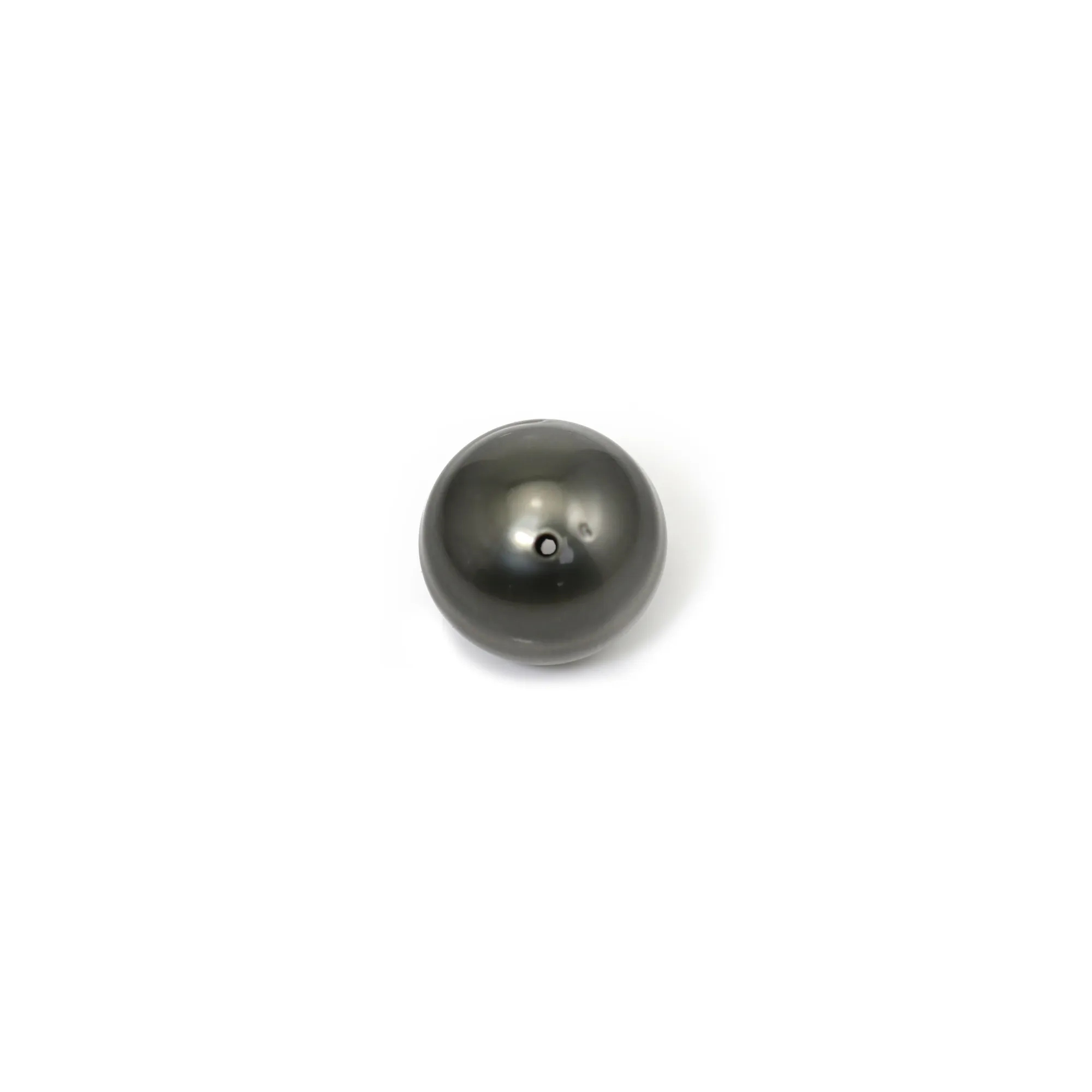 PERLES NOIRES DE TAHITI - Paire Non Percée 12,4mm + Certificat - Perles De Culture Rares