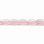 Quartz rose goutte 8x12mm x 40cm