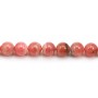 Rhodochrosite Round 8mmX 40cm 