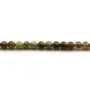 African opal, on beige color, in round shape, 4mm x 40cm