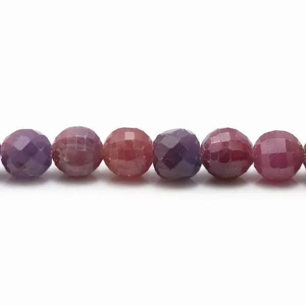 ruby  Ronde Facette 9mm x 1 perle