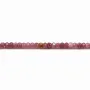 Ruby Rouge Rondelle Facette 2x3mm x 40cm