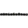 Spinelle noir, de forme ronde plate facetté 4mm x 39cm