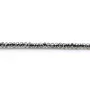 Terahertz de couleur grise, en forme de rondelle facetté, 1.2 * 1.8mm x 39cm