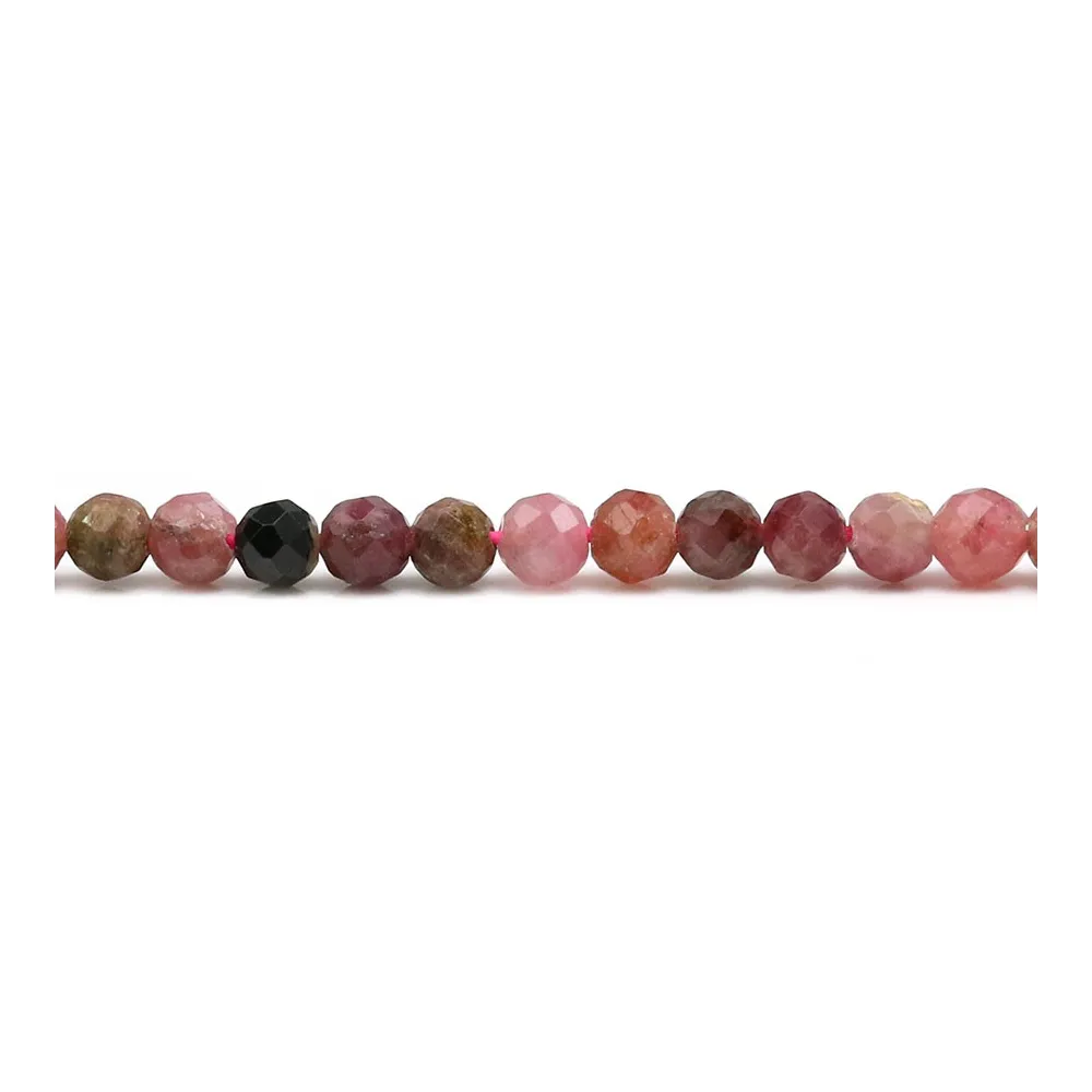 Tourmaline  Ronde facette 4mm  x 10pcs