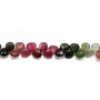 Tourmaline Flat Faceted Teardrop, 4x6mm  x 20cm