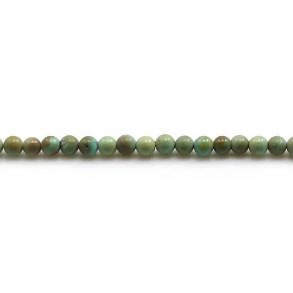 Turquoise ronde 3.5mm x 5pcs