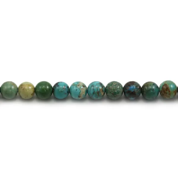 Turquoise Round 6mm x 2pcs