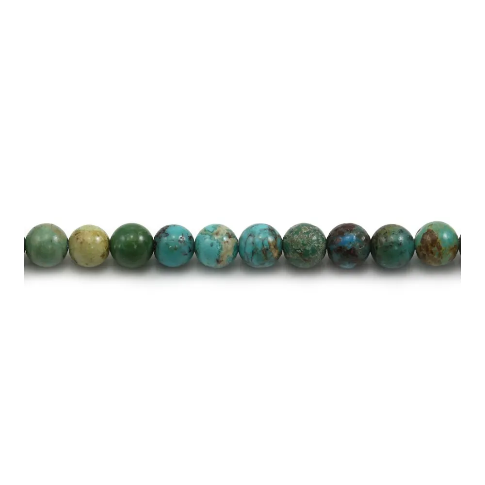 Turquoise Ronde 6mm x 2pcs
