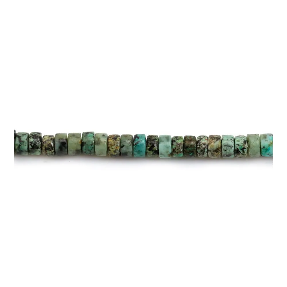 Turquoise africaine rondelle 2x4mm x 40cm