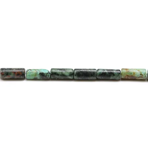 Turchese africano, a forma di tubo, 4x8mm x 40cm