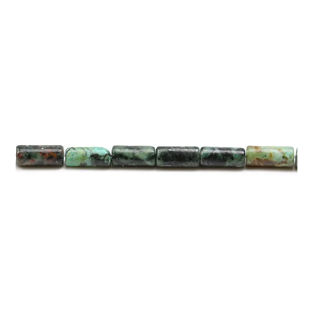 Turquoise africain tube 4x8mm x 40cm