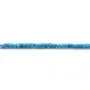 Turquoise reconstituée bleu, en forme de tube, 2.0mm x 39cm