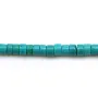 Turquoise reconstitué, en forme de rondelle 3x4mm x 40cm