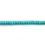 Turquoise reconstitué bleu, en forme de rondelle, 2.5* 4.5mm x 40cm