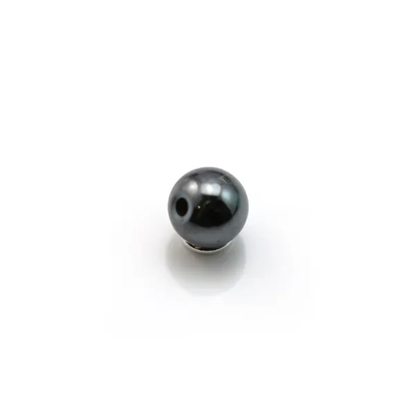 Hématite semi-percé 4mm x 2pcs