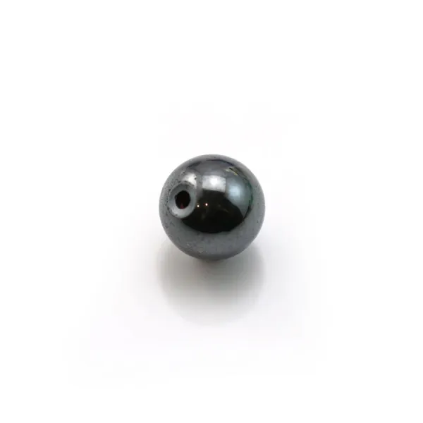 Hématite semi-percé 4mm x 2pcs