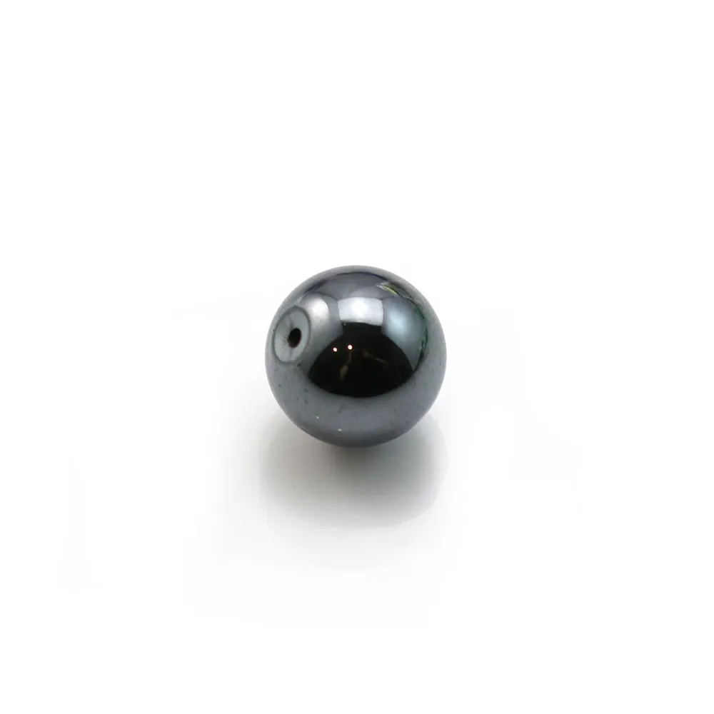 Hématite semi-percé 6mm x 2pcs