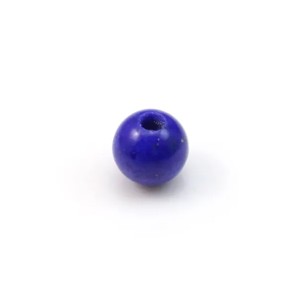 Lapis-Lazuli, semi-percé d'un côté, rond 3mm x 40pcs