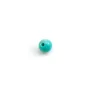 Turquoise semi-percée rond 4mm x 1pc