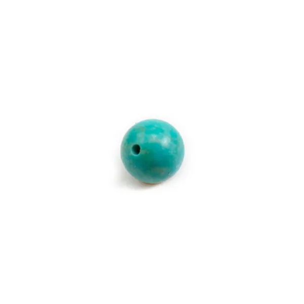 Turquoise, half-drilled, round shape 6mm x 1pc